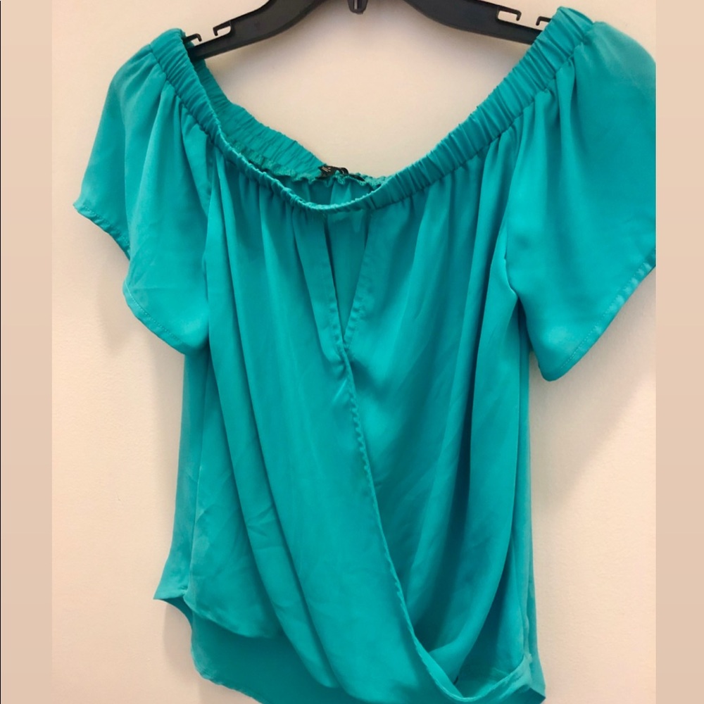 Teal blouse